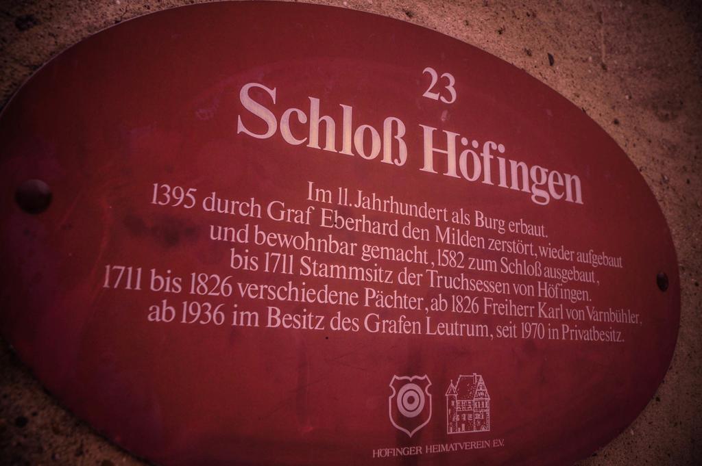 Schlosshotel Hoefingen Leonberg Zewnętrze zdjęcie